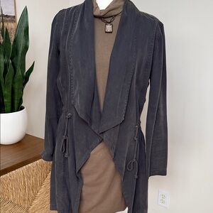 Max Jeans Charcoal Trench Coat